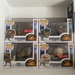 Jurassic park pop funkos